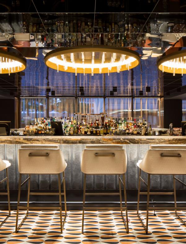 The Nacarat Bar at Queen Elizabeth Hotel