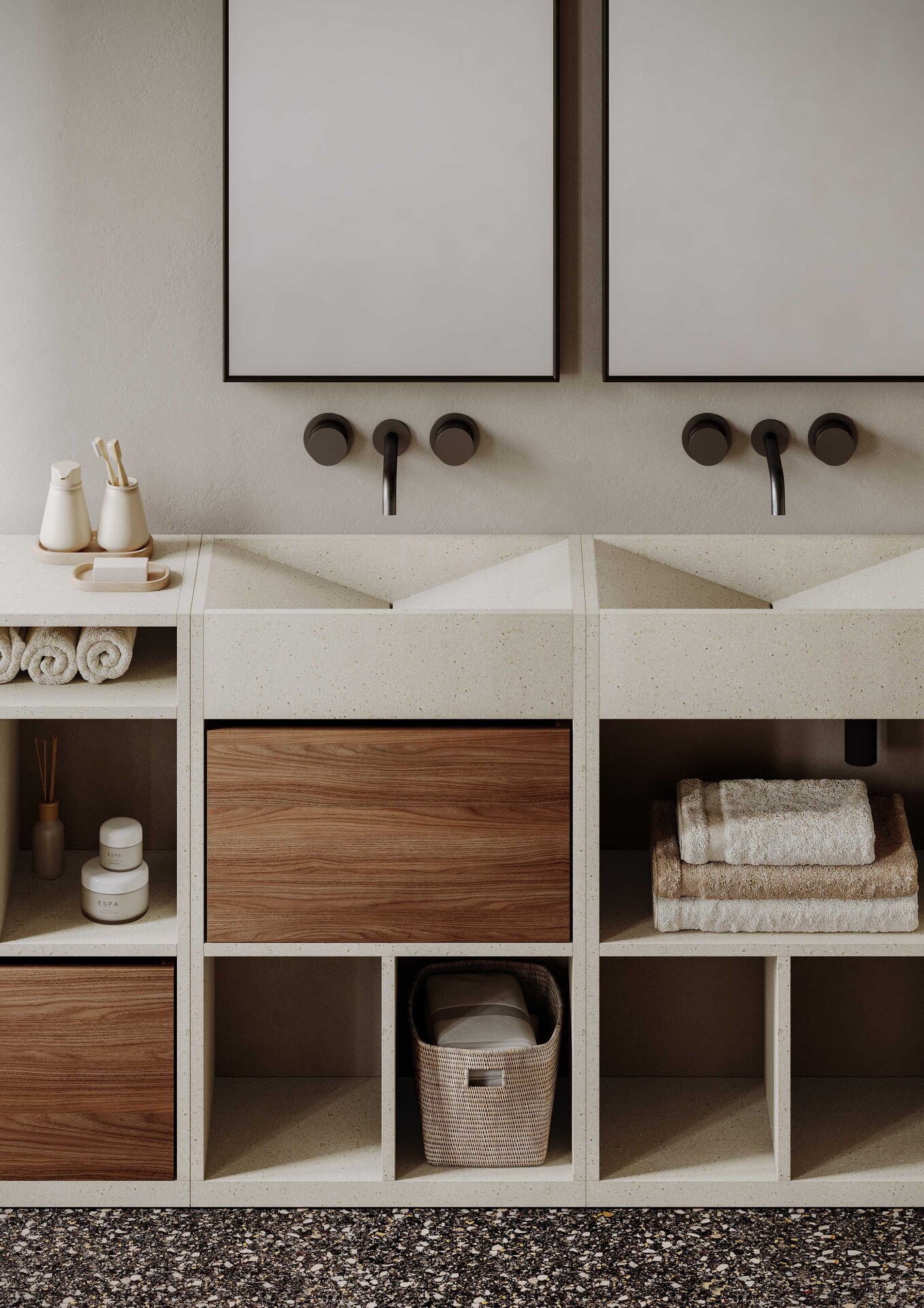 Blocchi da terra close up